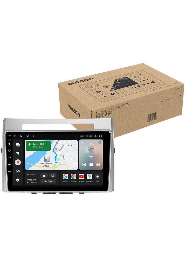 Автомагнітола T6009-AR10 PRO MAX для Toyota Corolla, Verso (AR10) 2004-2009 (45286) Gazer (323122267)