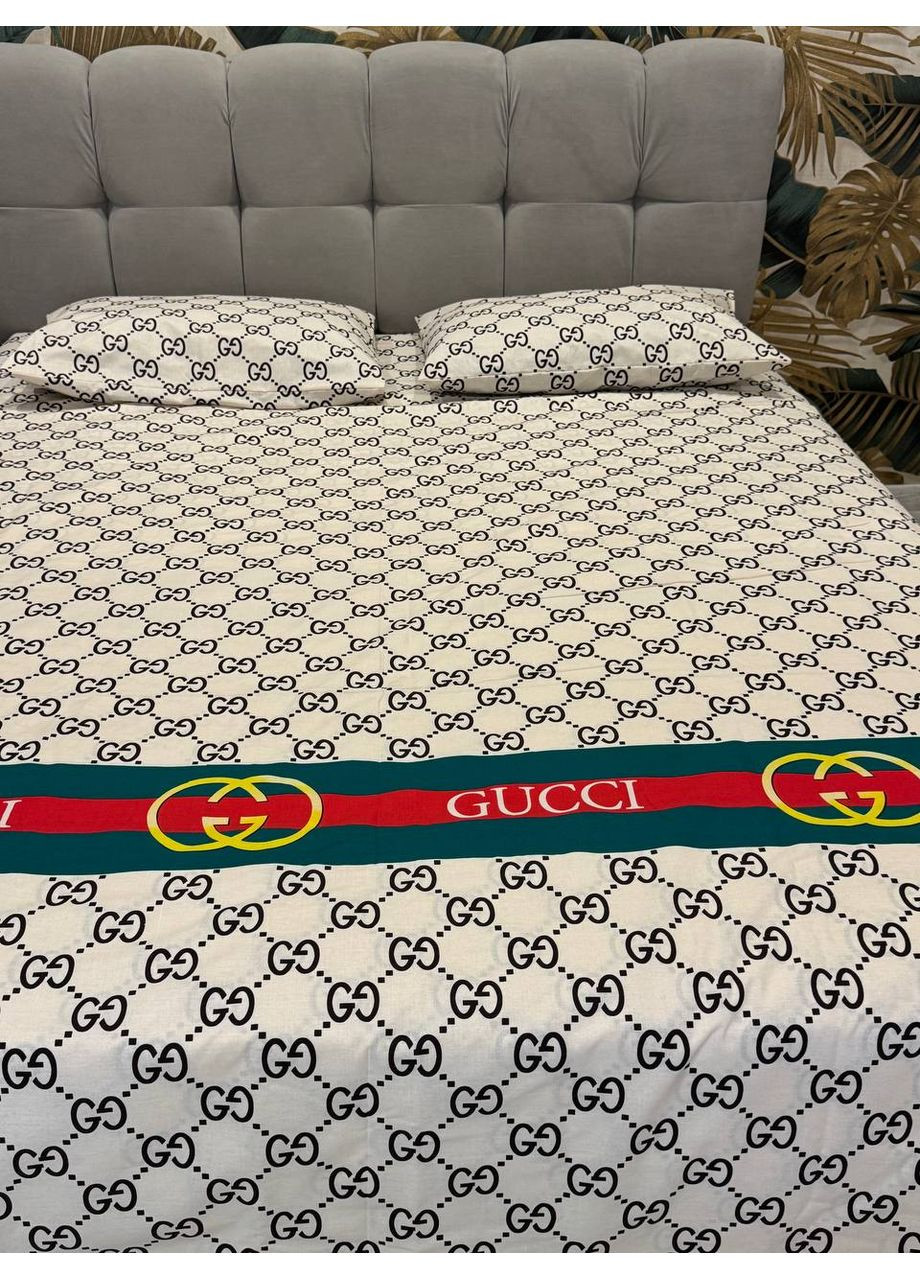 Комплект постільної білизни двоспальний No Brand логотип (370864813)