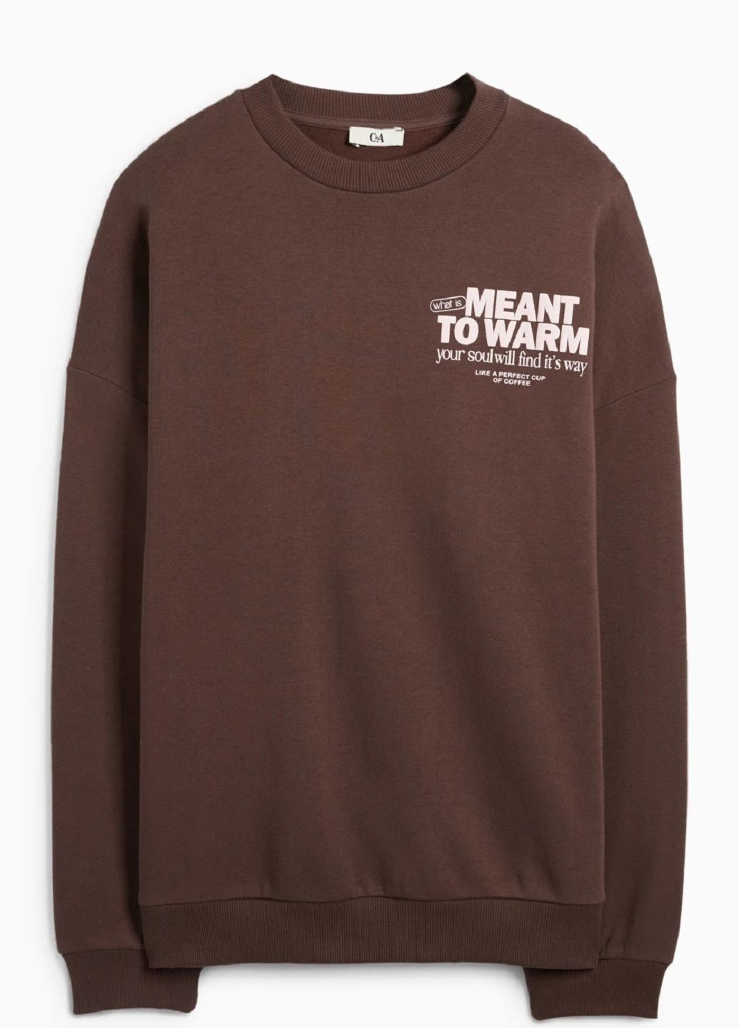 Темно-коричневий світшот C&A малюнок (358901555)