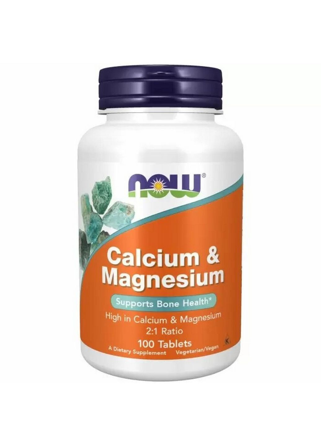 Вітаміни та мінерали Calcium & Magnesium, 100 таблеток Now (293338690)