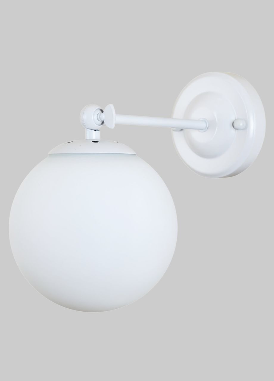Сучасне бра/настінний світильник з кулею 15см (56-WPR150F-1 WH+WH) No Brand (370071299)