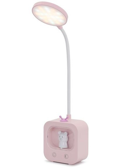 Лампа аккумуляторная настольная гибкая DIGAD 1943 розовый (2083687049) No Brand (328261829)