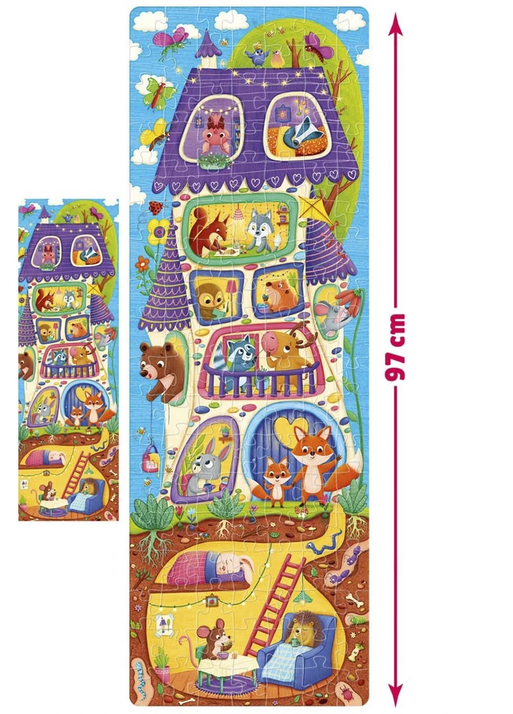 Напольный пазл «Домик» цвет разноцветный TSB-00292267 Vladi toys (390460274)