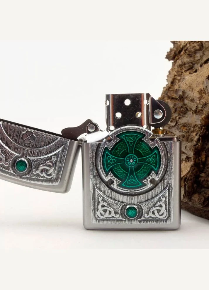Запальничка 2005167 Cross green Zippo (322001160)