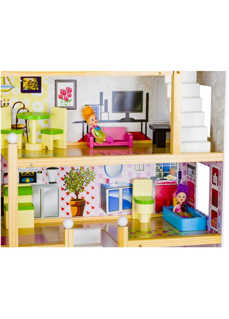 Ляльковий будиночок дерев'яний Villa Mia 43947 Totti (303138652)