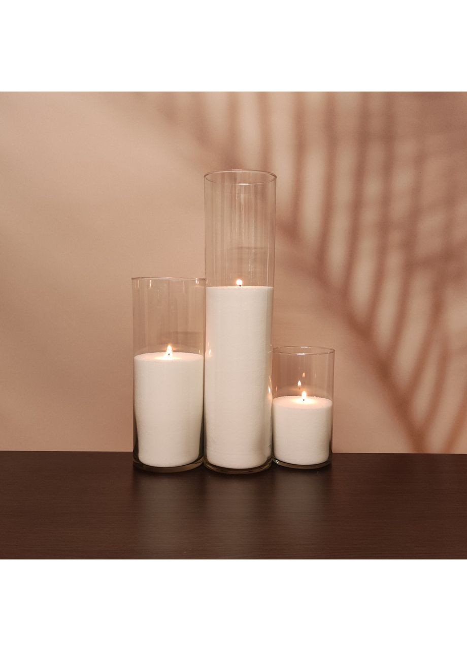 Насыпные свечи комплект No11 (3 свечи 20,31,47 см) Liliya Flowers (366026882)