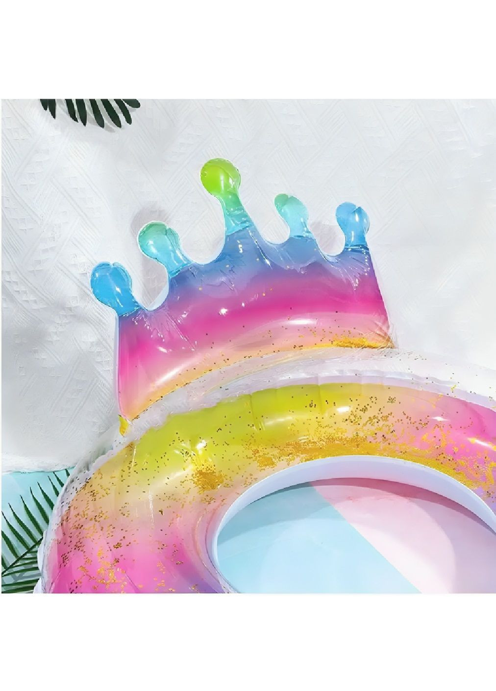 Детский надувной круг для плаванья в бассейне на пляже с максимальной нагрузкой до 30 кг диаметр 70 см (480488-Prob) Корона Unbranded (336327357)