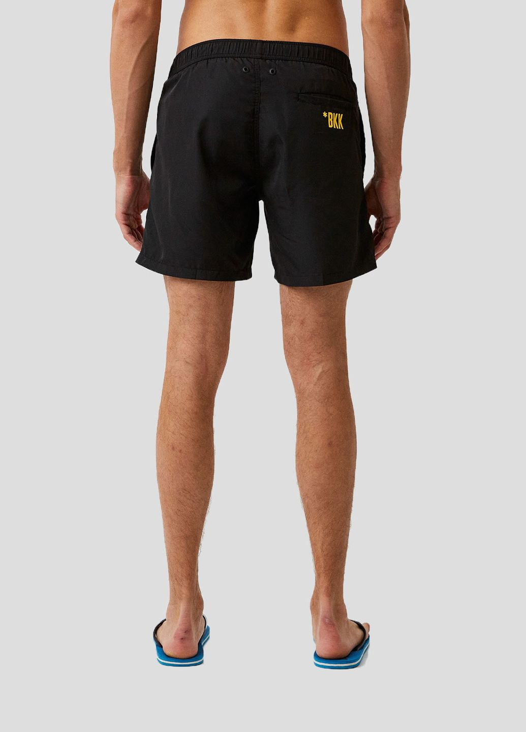 Черные пляжные шорты с принтом Dirk Bikkembergs (292012585)