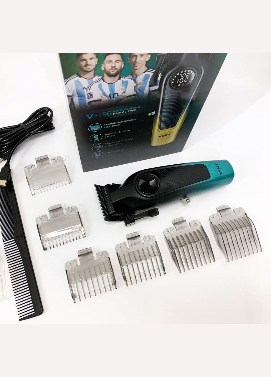 Акумуляторна машинка для стрижки V-196 GREEN VGR (364666058)