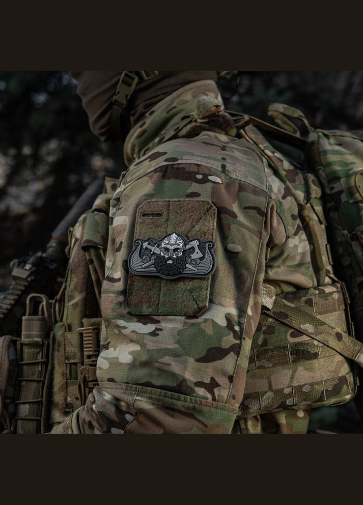 Нашивка Viking's Drakkar Black/Grey M-TAC (315047708)