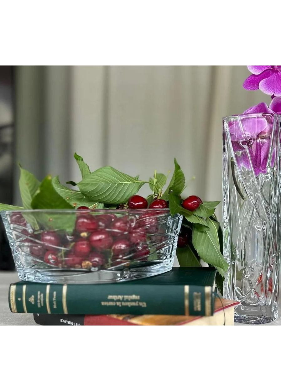 Фруктівниця (цукерниця) скляна Labyrinth 6K878/99J52/205 Bohemia (334009679)