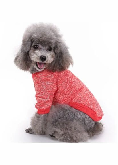 Кофта для собак та котів Red ряба червона A: 42 см B: 56 см C: 32 см 7109 Ecotoys (276530733)
