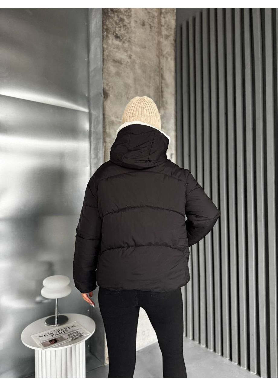 Чорна зимня куртка Україна UMButik