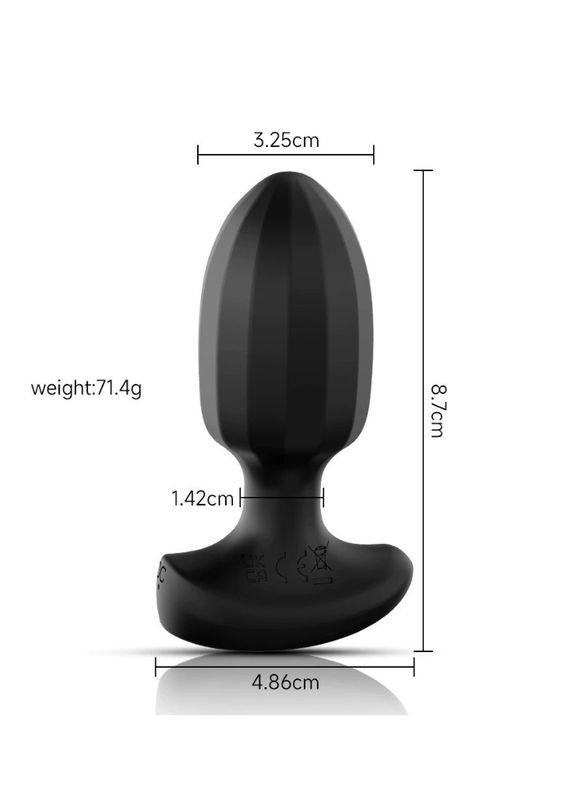 Bluetooth Анальный вибратор и массажер простаты - идеальная секс-игрушка для мужчин и женщин No Brand (340473302)