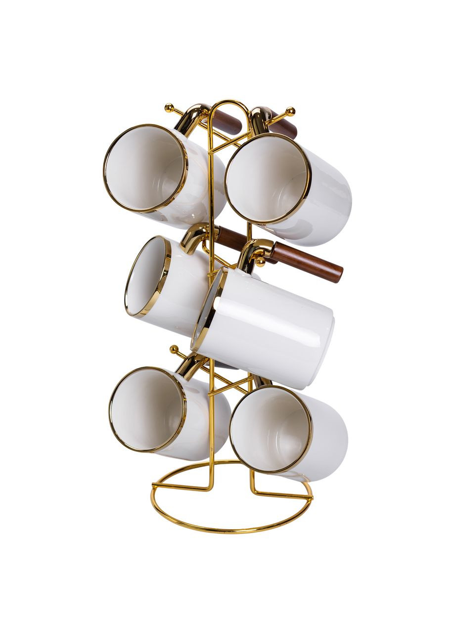 Набор чашек на металлической подставке 6 (шт) по 400 (мл) HP-26-11 (A-036484) Yiwu (363189714)