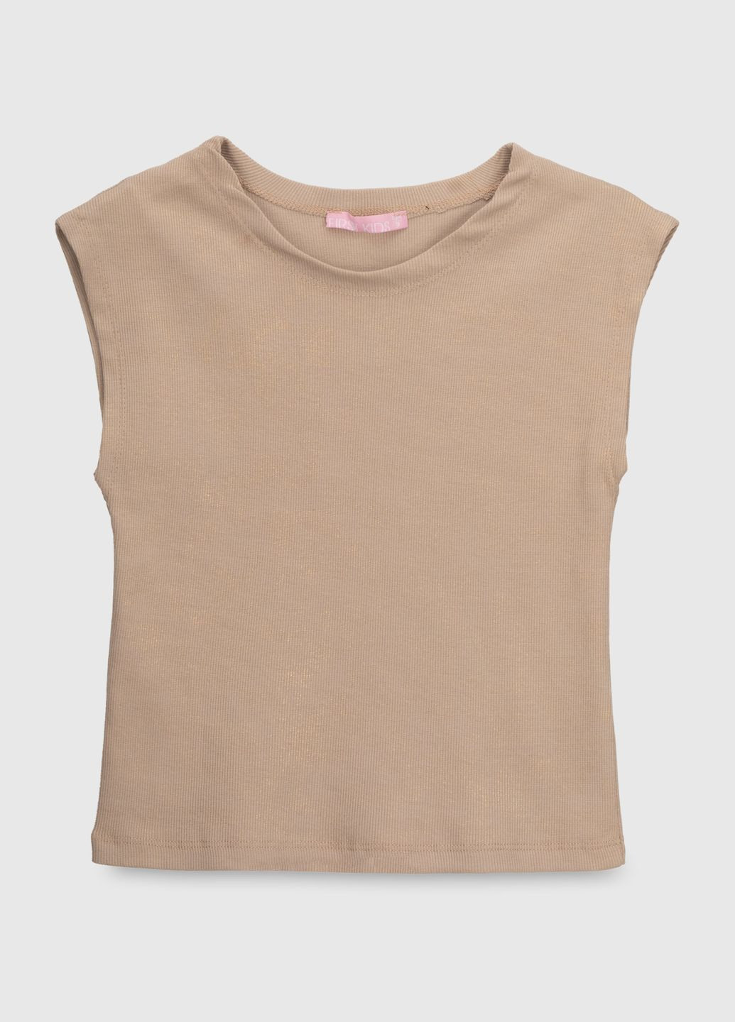 Майка однотонная для девочки 0931 Кофейный (2000990441218S) shop (2000990441218) First Kids (293142524)