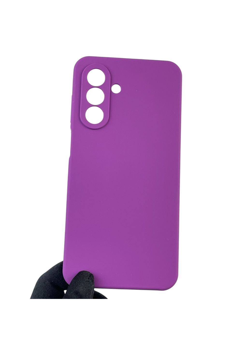 Чехол для Galaxy A26 (SM-A266) силиконовый с микрофиброй нескользящий на самсунг а26 фиолетовый Samsung (366387163)