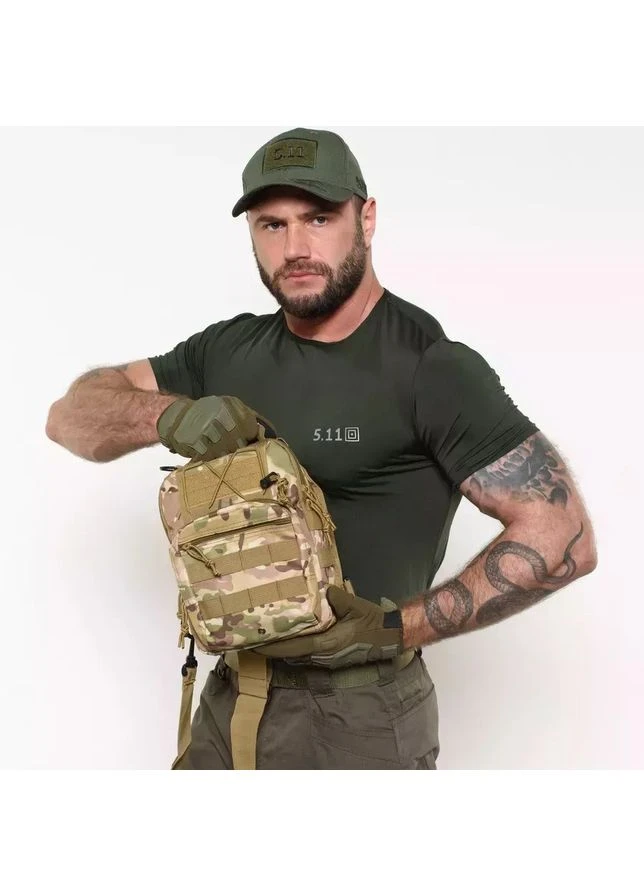 Тактическая сумка-рюкзак через плечо из Cordura 900D, трансформер, MOLLE No Brand (396668812)