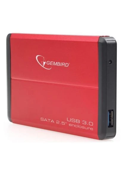 Карман внешний, Red, 2.5", USB 3.0, 1xSATA (EE2-U3S-2-R) Gembird (375283743)