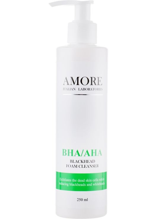 Пенка для умывания с салициловой кислотой против черных точек и акне BHA/AHA Blackhead Foam Cleanser 200ml (532887-2205) Amore (368624901)
