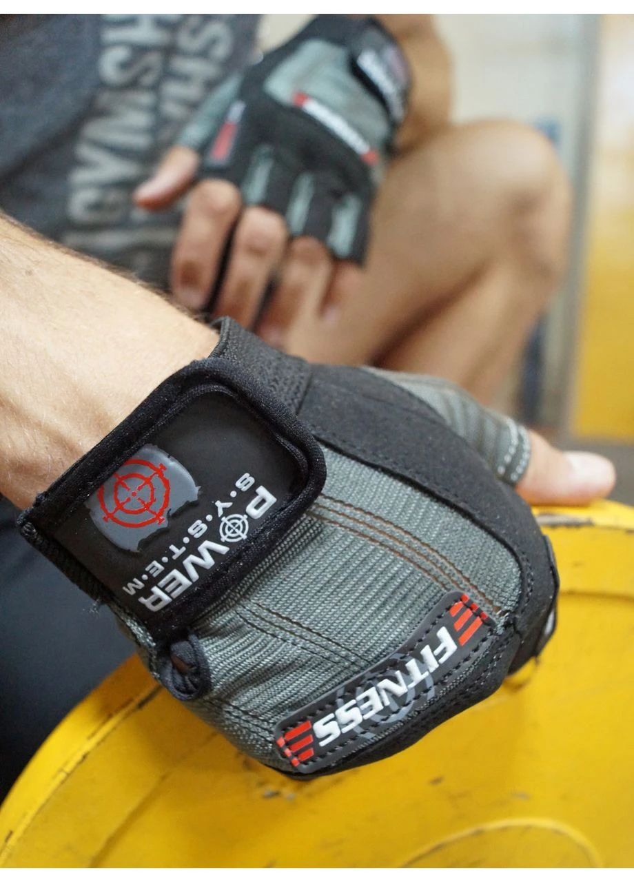 Рукавички для фітнесу PS-2300 Fitness Grey/Black Power System (399250898)