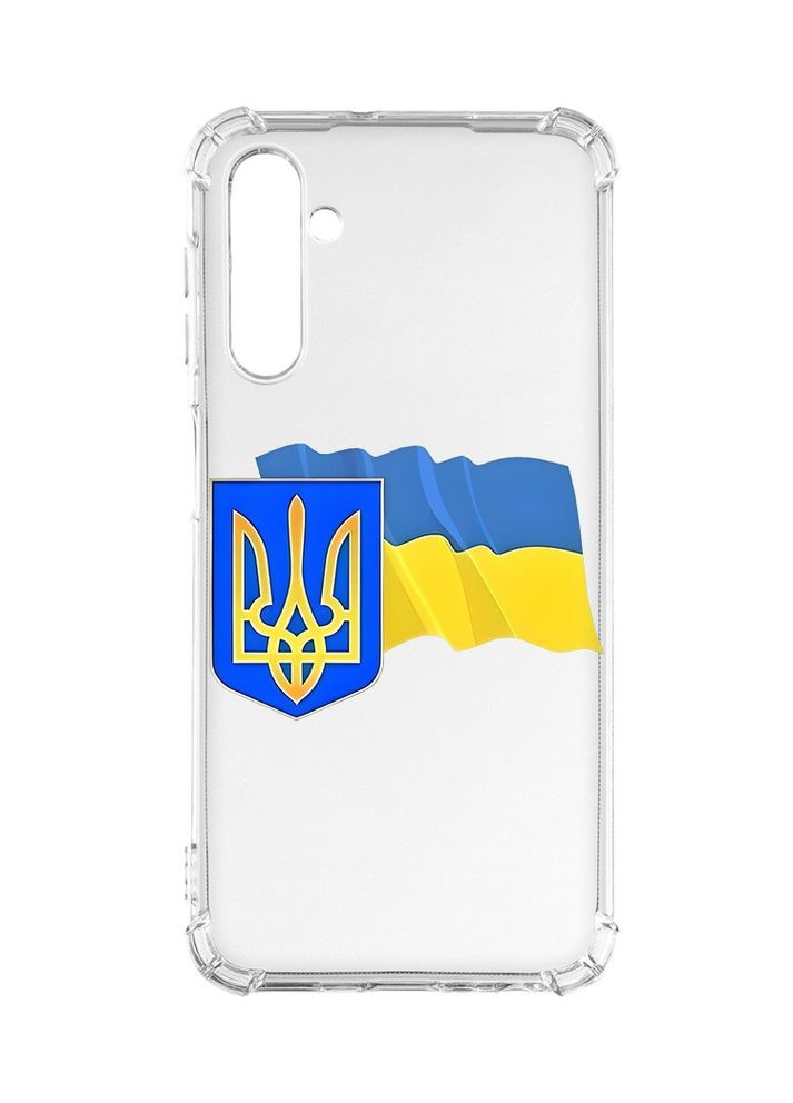 Чохол з потовщеними кутами на Samsung Galaxy A24 (A245) 4G:: Тризуб і прапор України (принт 384) CASE CONTROL (360666724)