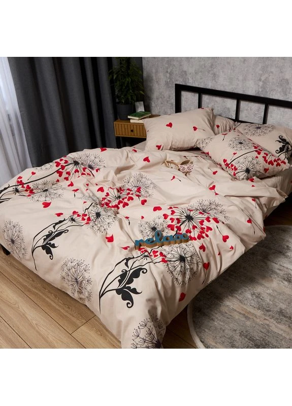 Комплект постельного белья Бязь Gold Люкс King Size 220x240 наволочки 4х50х70 (MS-820010958) Moon&Star Love Dandelion (389747400)