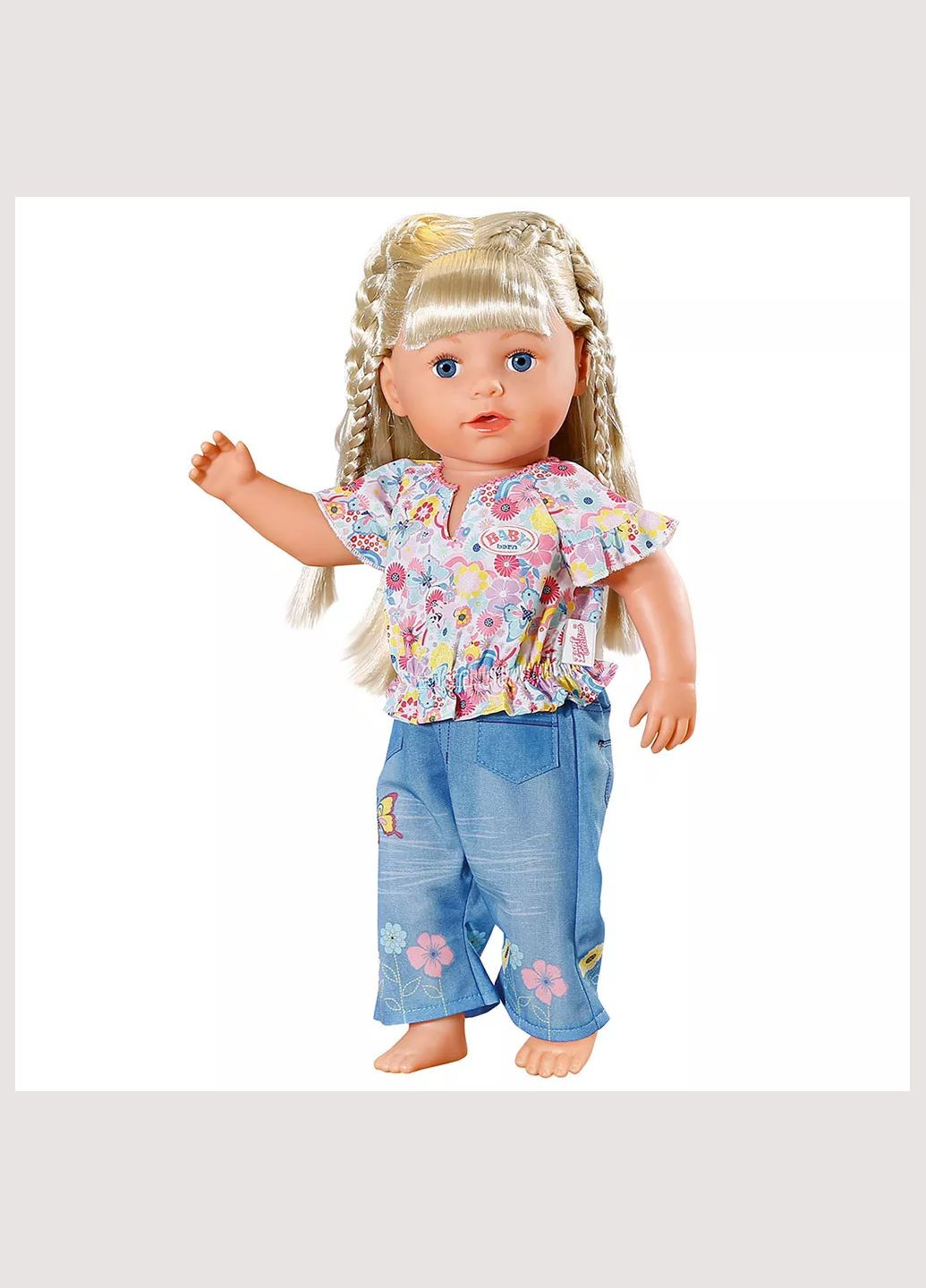 Одяг для ляльки Квітковий джинс 43 см (832677) BABY born (326805637)