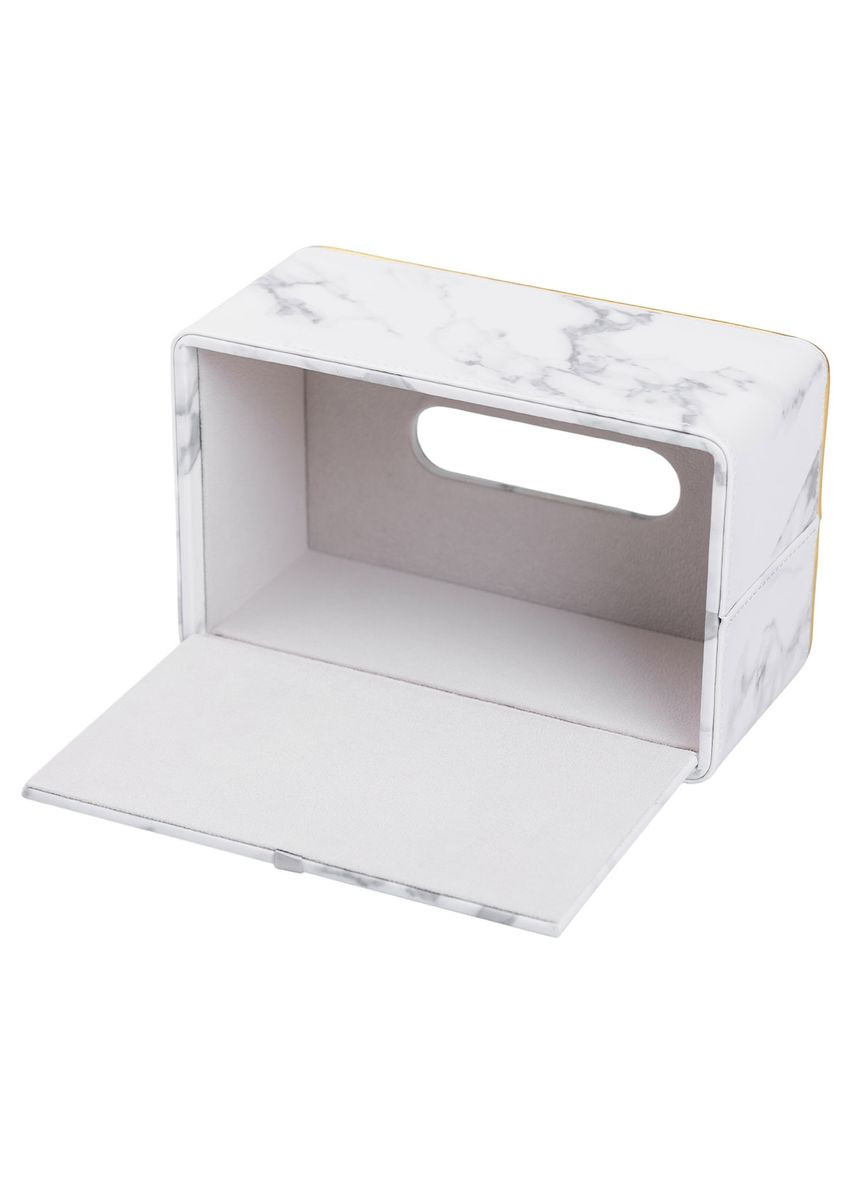 Салфетница из эко кожи 21.5х13х9 см для кафе и ресторанов мрамор HP-3-202 Yiwu (353501940)