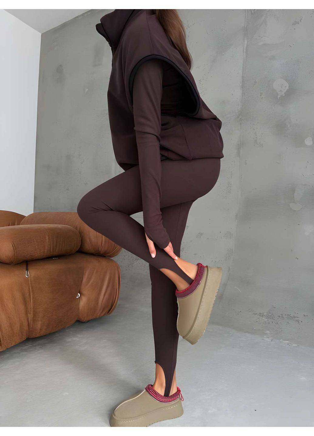 Теплый женский флисовый термокостюм термокомплект термобелье с жилеткой Україна (366868997)