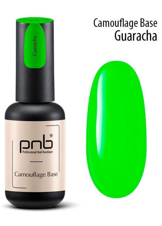 База для гель-лаку Camouflage base Guaracha 8мл., камуфлююча, каучукова PNB (299484616)