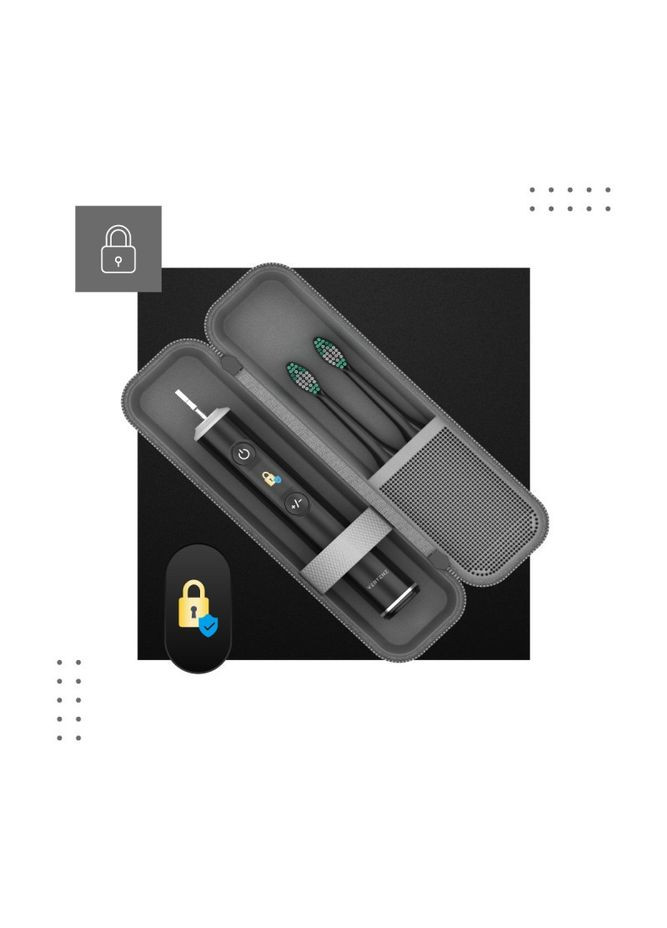 Звукова зубна щітка Crystal 30 Black No Brand (347311489)