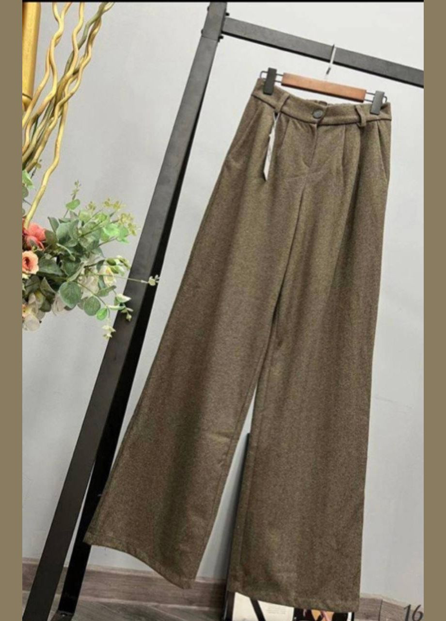 Женские брюки палаццо цвет мокко р.48 448919 New Trend (282427041)