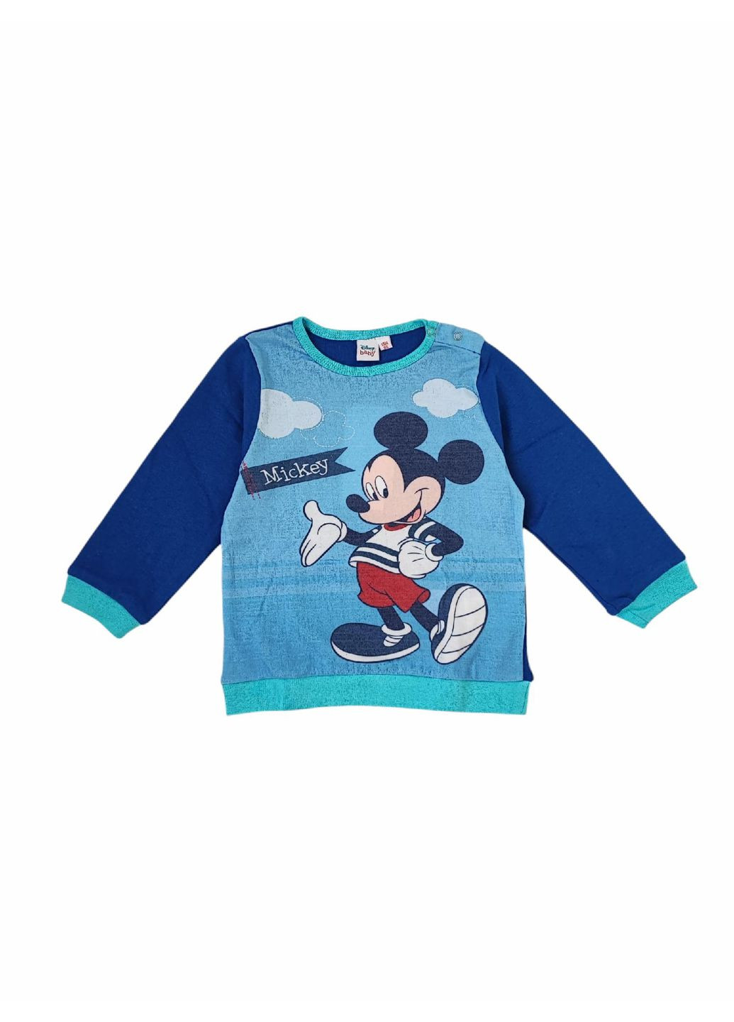 Синя всесезон дитяча піжама для хлопчика синя (25100408) кофта + брюки Disney