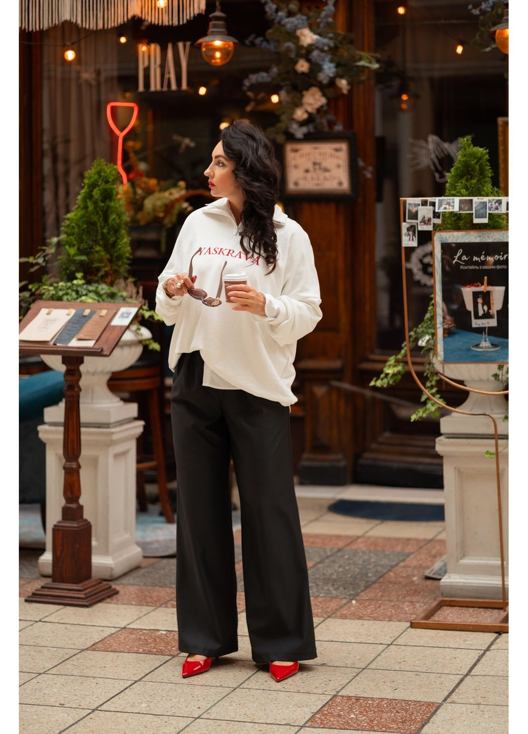 Білий світшот «yaskrava» Yatsenko.Fashion (370677652)