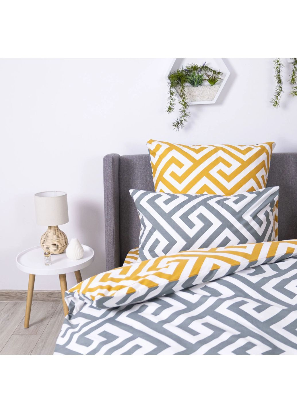 Комплект постельного белья семейный с наволочками 70*70 см, 115 гр/м2 Labyrinth Серый (14440150215) ТЕП (364100238)