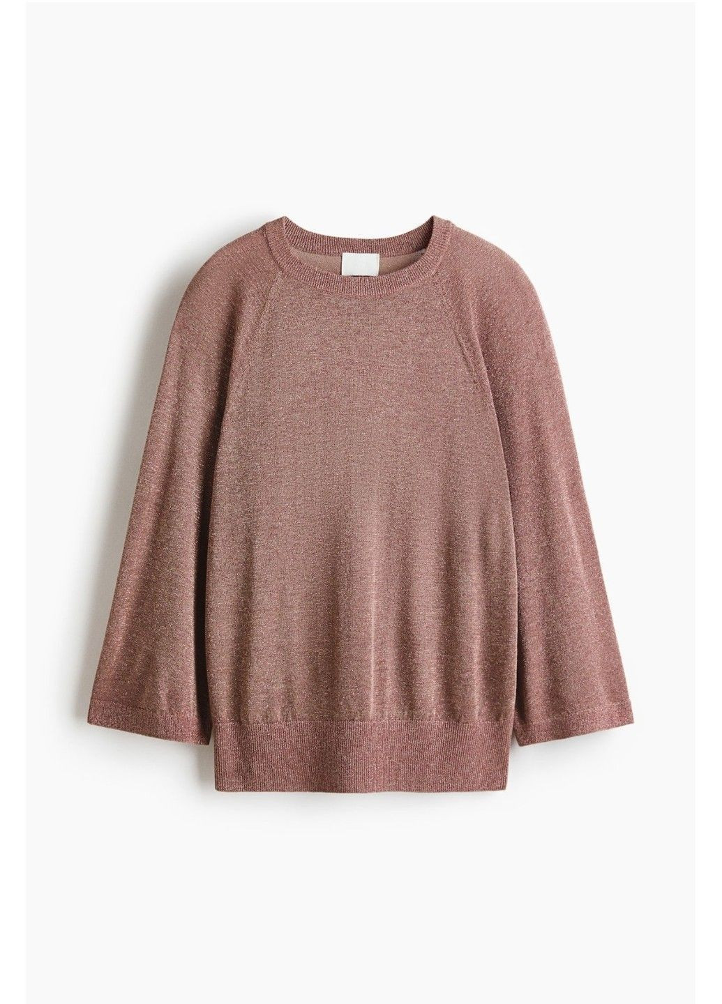 Женский блестящий топ тонкой вязки Н&М (58719) S Бежевый H&M (369483853)