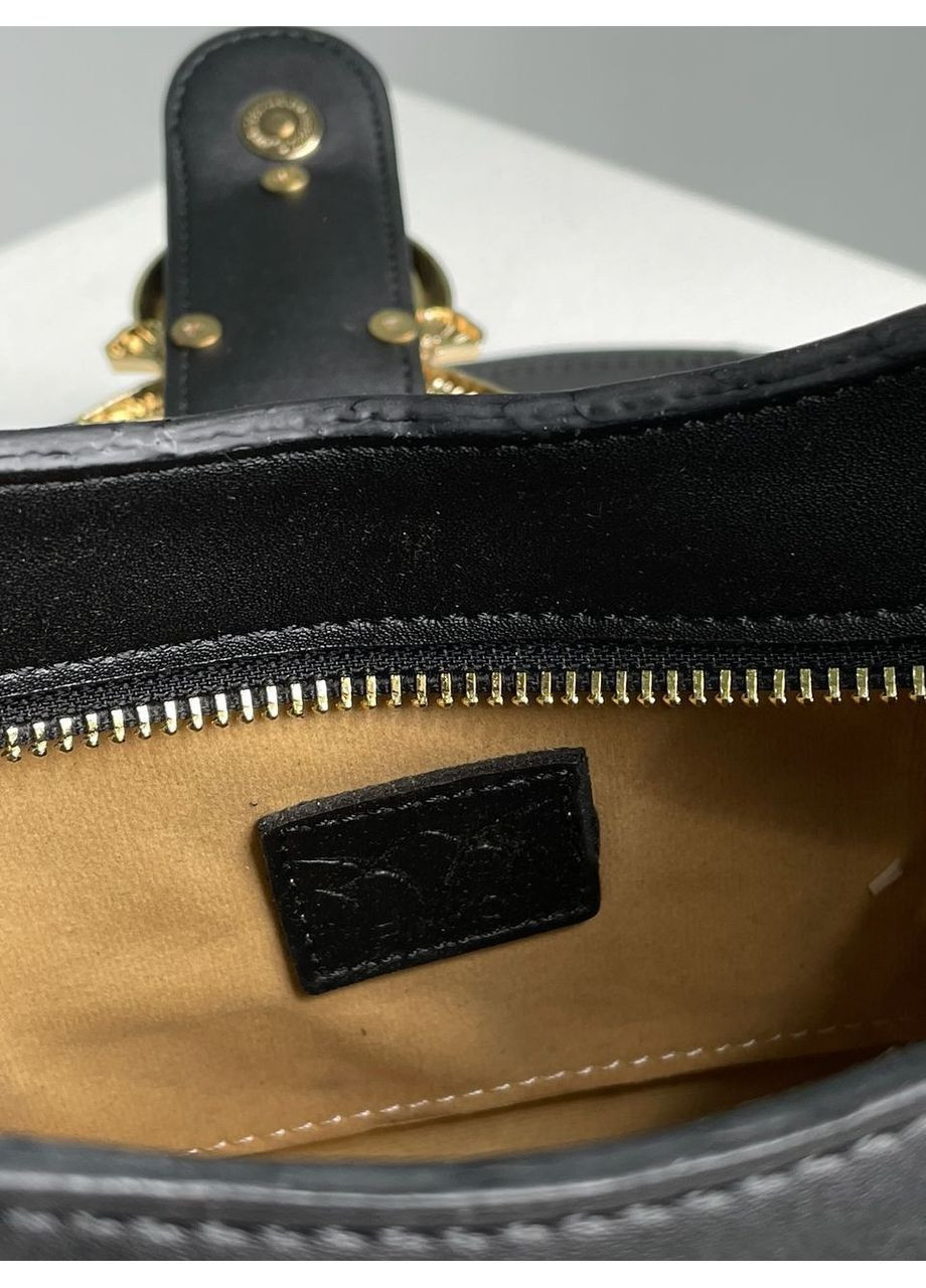 Сумка женская классическая багет черний Pinko Mini Brioche Bag Hobo Black / Gold No Brand (369653496)