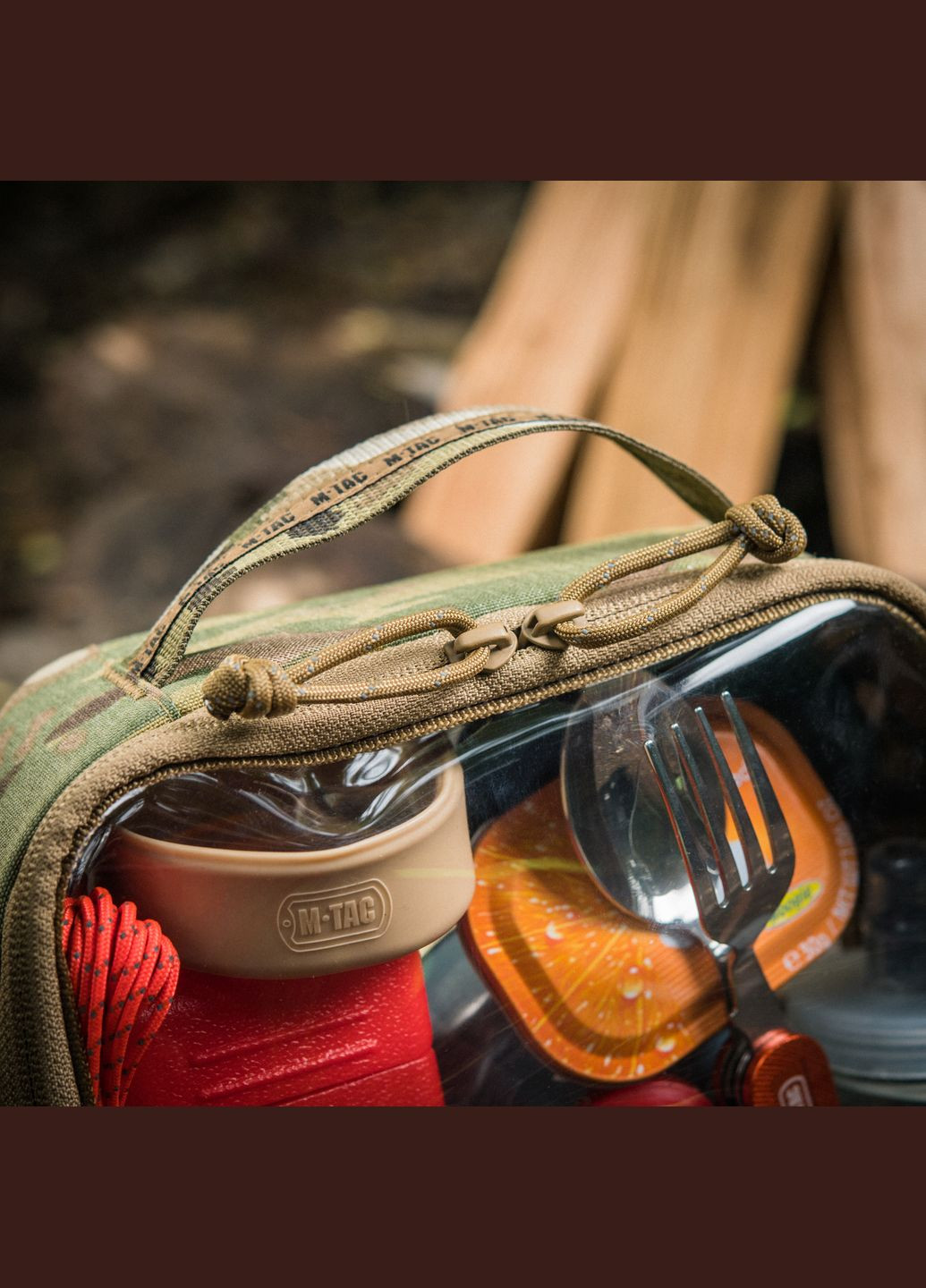 Органайзер утилитарный прозрачный Elite Large (30х19 см) Multicam M-TAC (303261893)