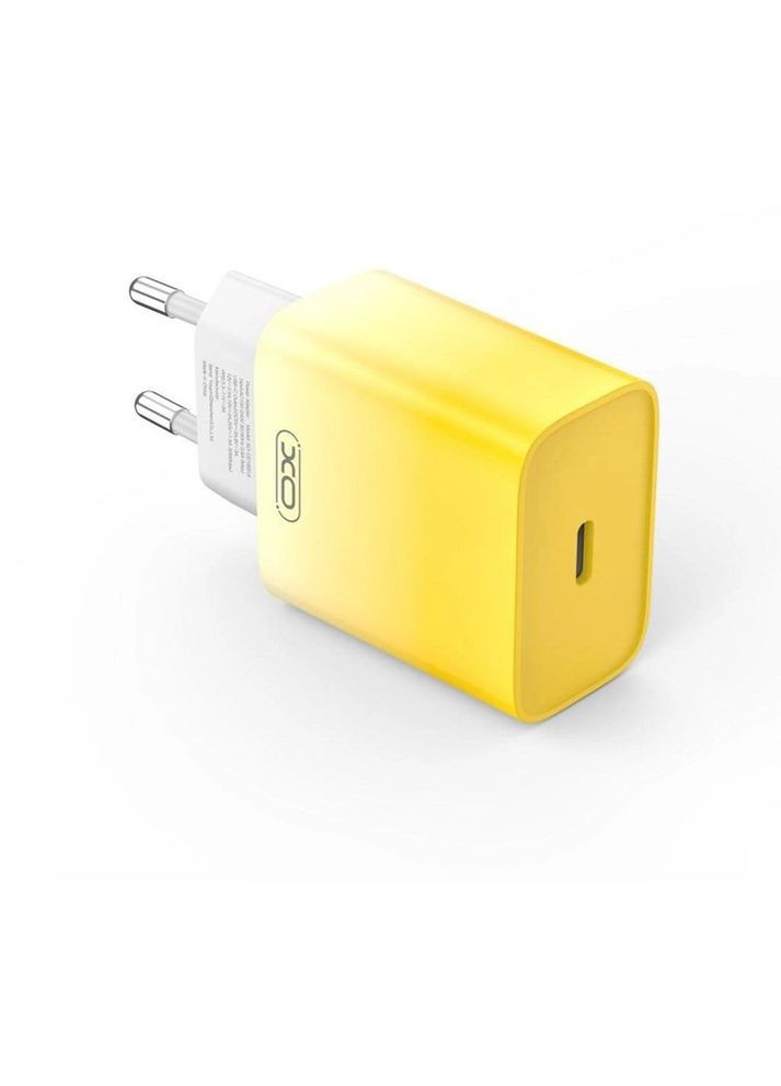 Зарядное устройство CE18 30W сетевой адаптер блок питания желтый XO (293346177)