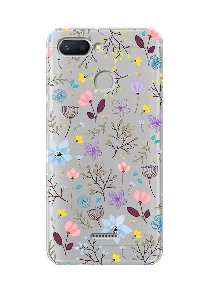 Прозорий чохол на Xiaomi Redmi 6:: Квітковий фон (принт 267) Creative (360680564)