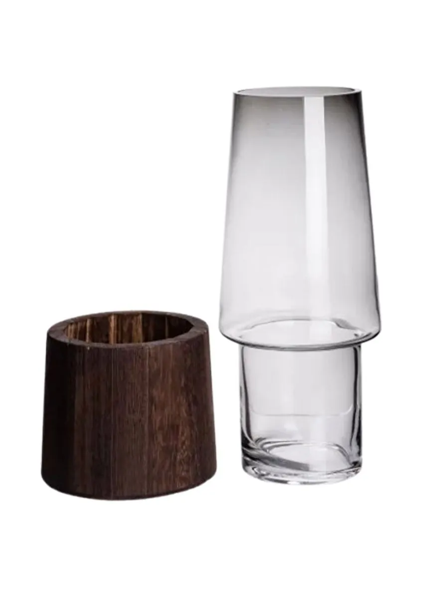 Ваза для квітів та декору Wooden 2 л Yiwu (395314026)