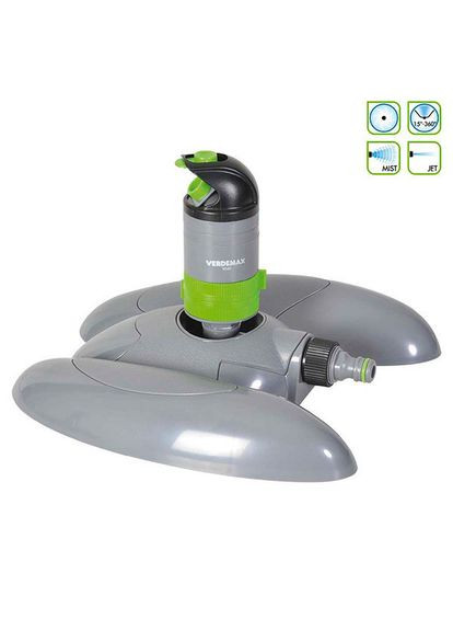 Пульсуючий пристрій для поливу Verdemax круговий розпилювач води для саду та городу зрошення до 260 кв.м. ProDobro (367267187)