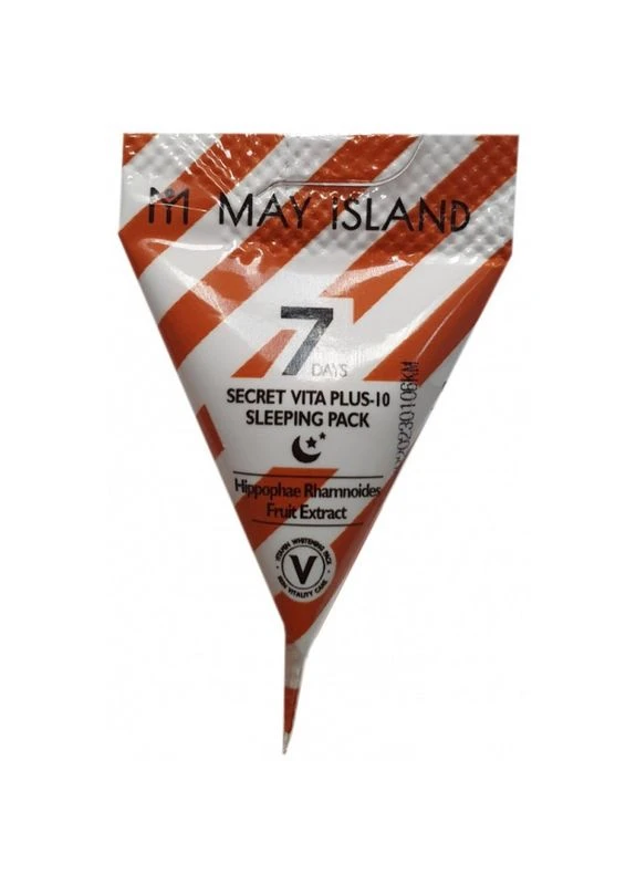 Нічна маска з фруктовими кислотами і вітамінами 7 Days Secret Vita Plus-10 Sleeping Pack 5 г May Island (317268897)