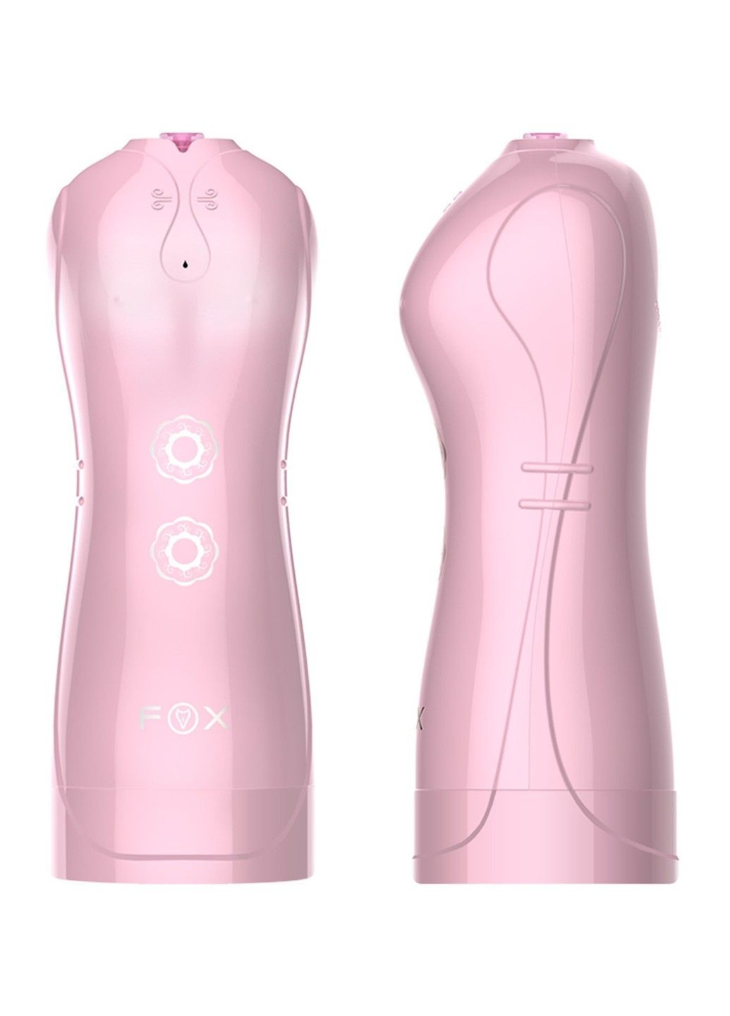 Мастурбатор с вибростимуляцией FOXSHOW Vibrating and Flashing Masturbation Cup Pink USB 7+7 Function, BS6300022 LyBaile (285786123)