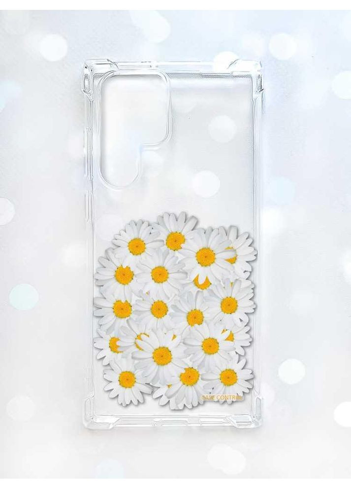 Чехол с утолщёнными углами на Samsung Galaxy S22 Ultra:: Букет ромашек (принт 40) CASE CONTROL (360698789)