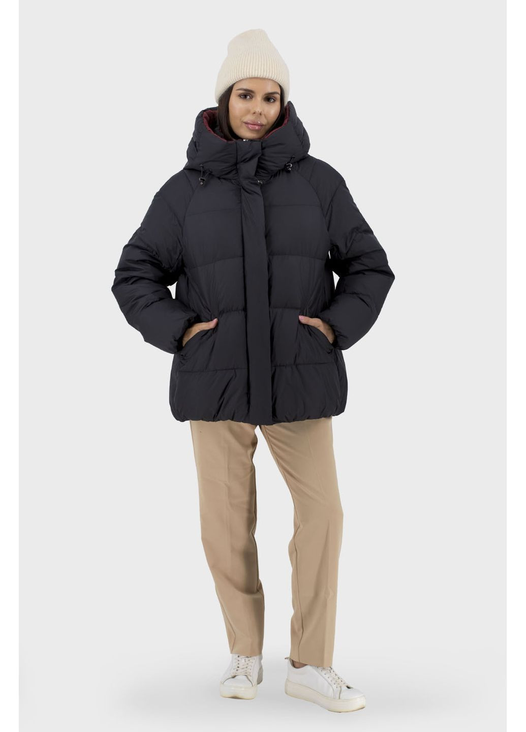 Чорний зимній Пуховик No Brand