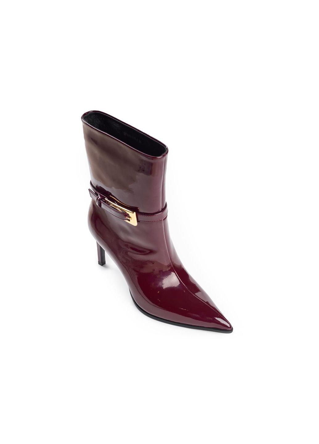 Бордовые демисезонная лаковые ботильоны 4773 Sasha Fabiani