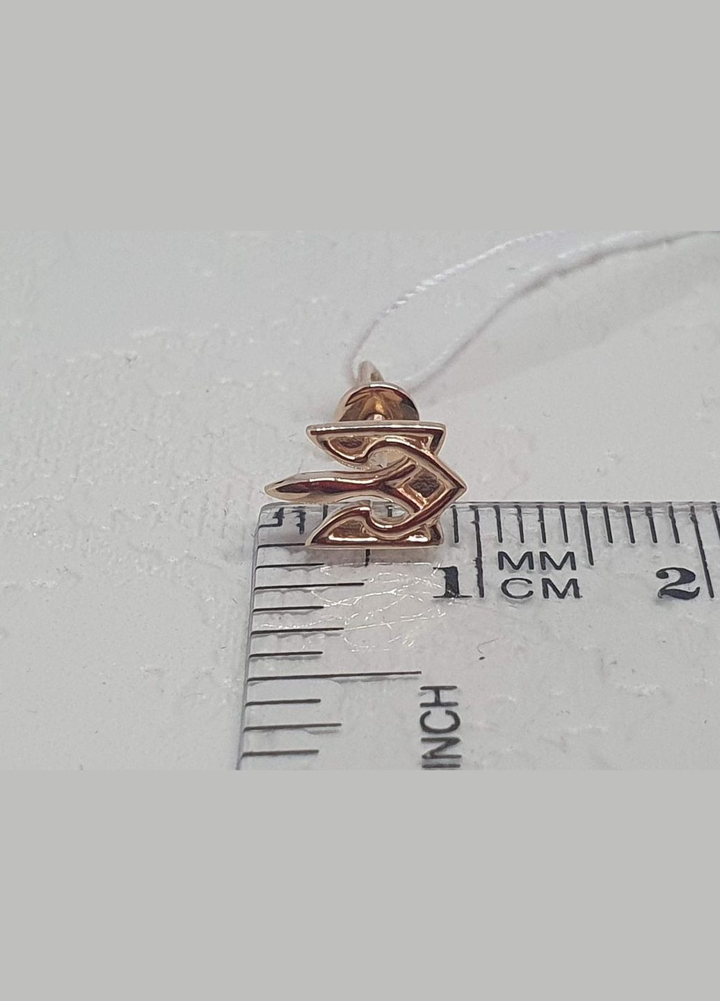 Золоті сережки-пуссети Тризуб. 2/1091 KievGold (273257982)