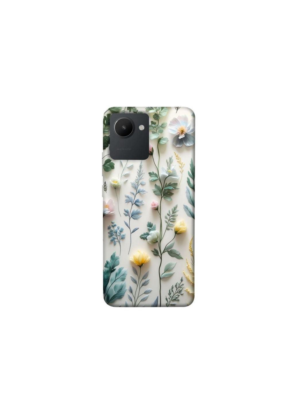 Чехол на Realme C30 Floral design ver.4 Frontalka (361329666)
